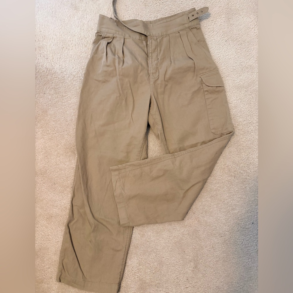 Banana Republic Women's Wide Leg Pants in Khaki